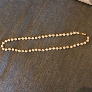 Monet faux pearl necklace